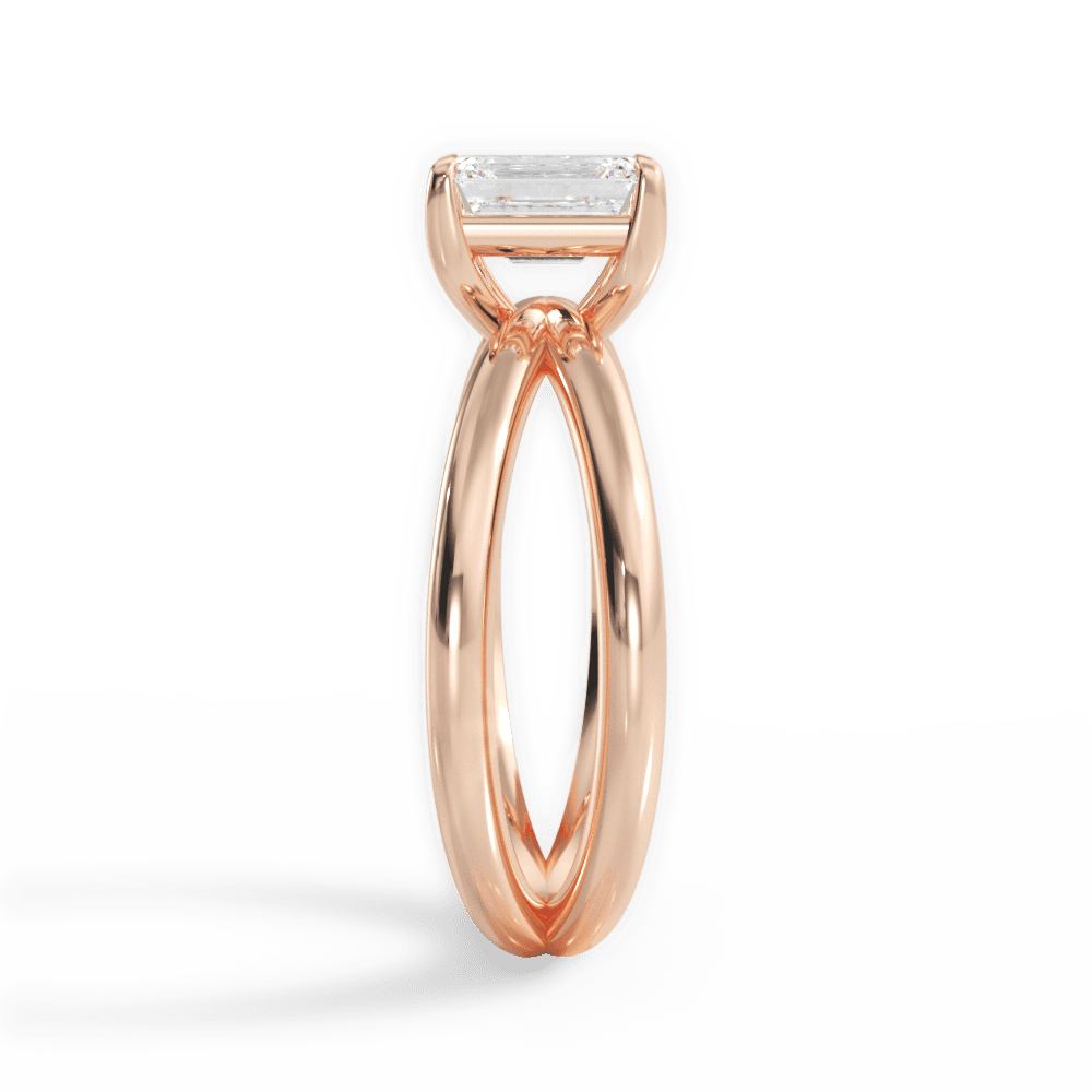 14kt Rose Gold/18kt Rose Gold/emerald/perspective