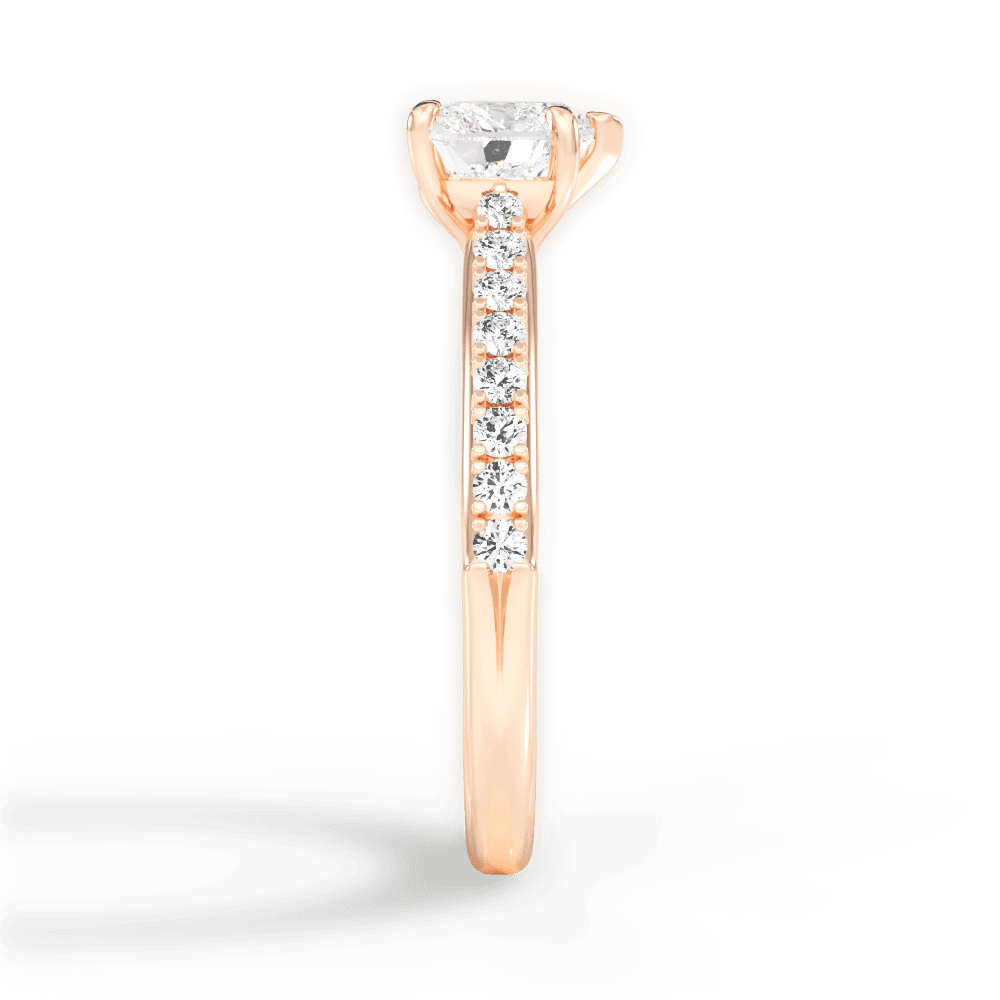 14kt Rose Gold/18kt Rose Gold/heart/perspective