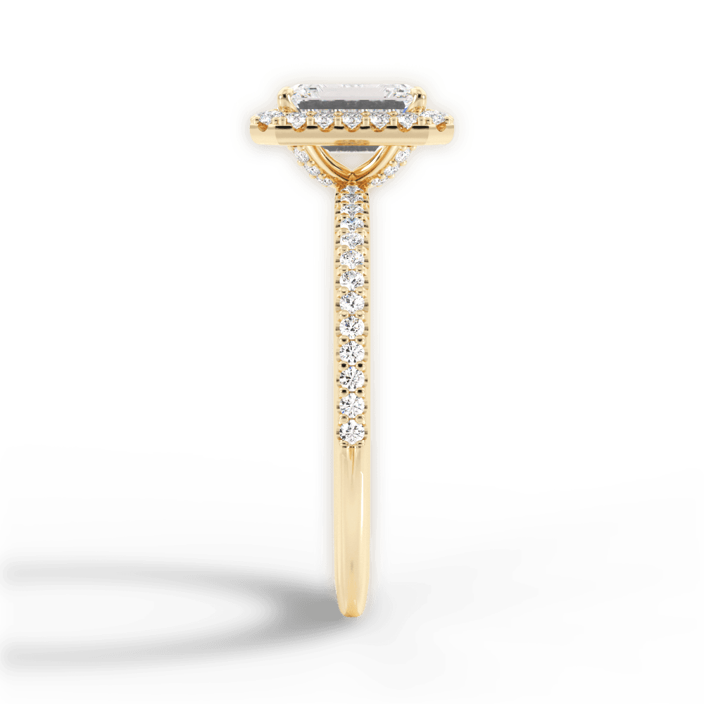 14kt Yellow Gold/18kt Yellow Gold/emerald/perspective