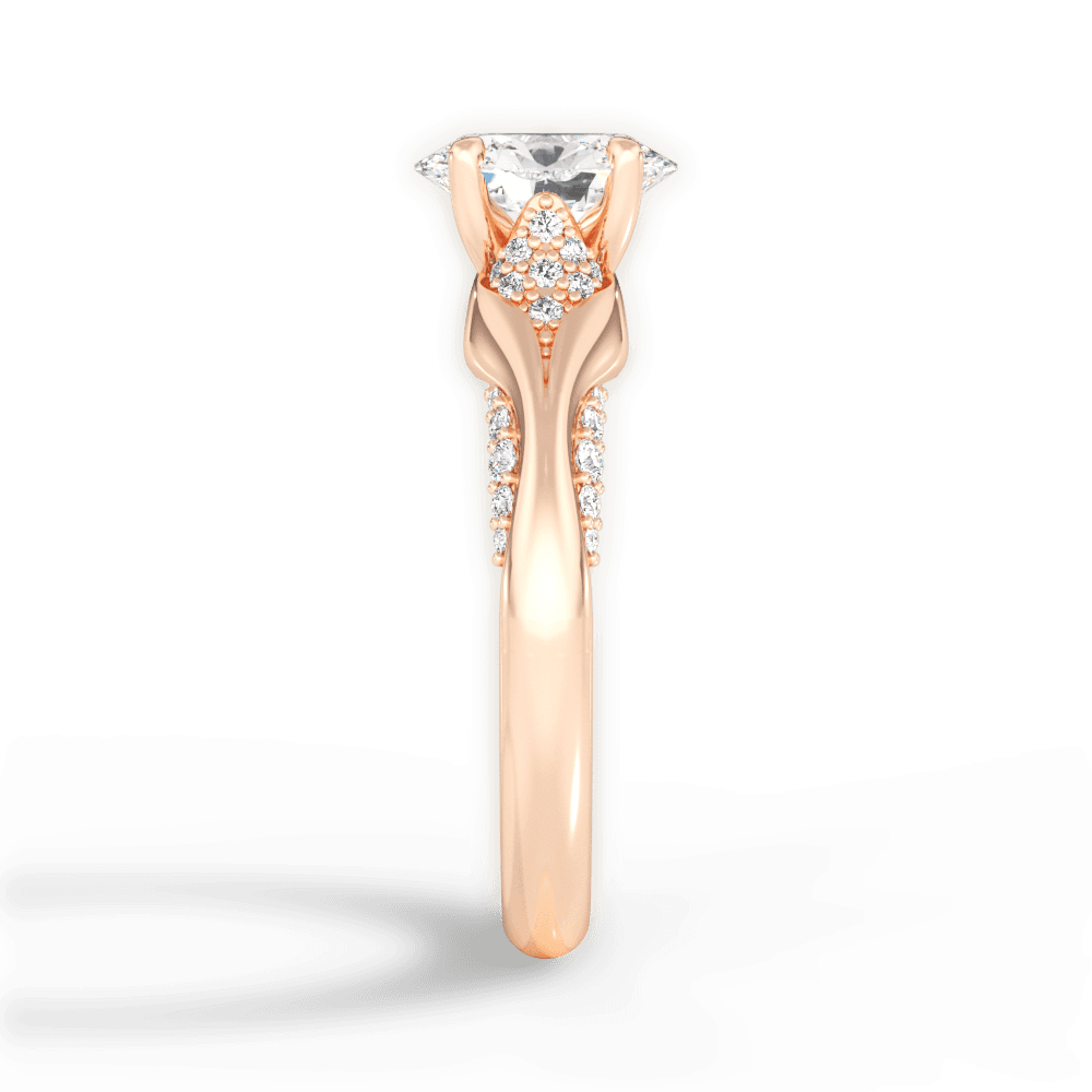 14kt Rose Gold/18kt Rose Gold/oval/perspective