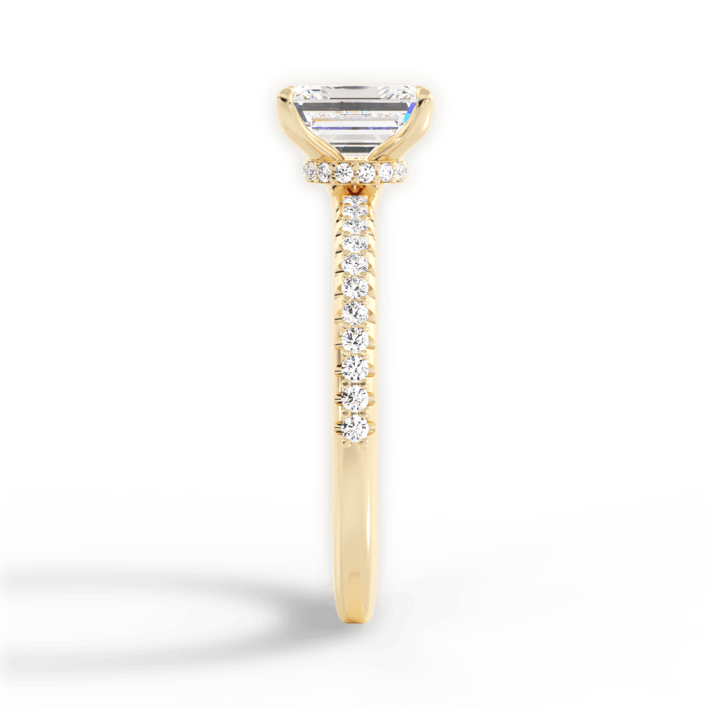 14kt Yellow Gold/18kt Yellow Gold/emerald/perspective