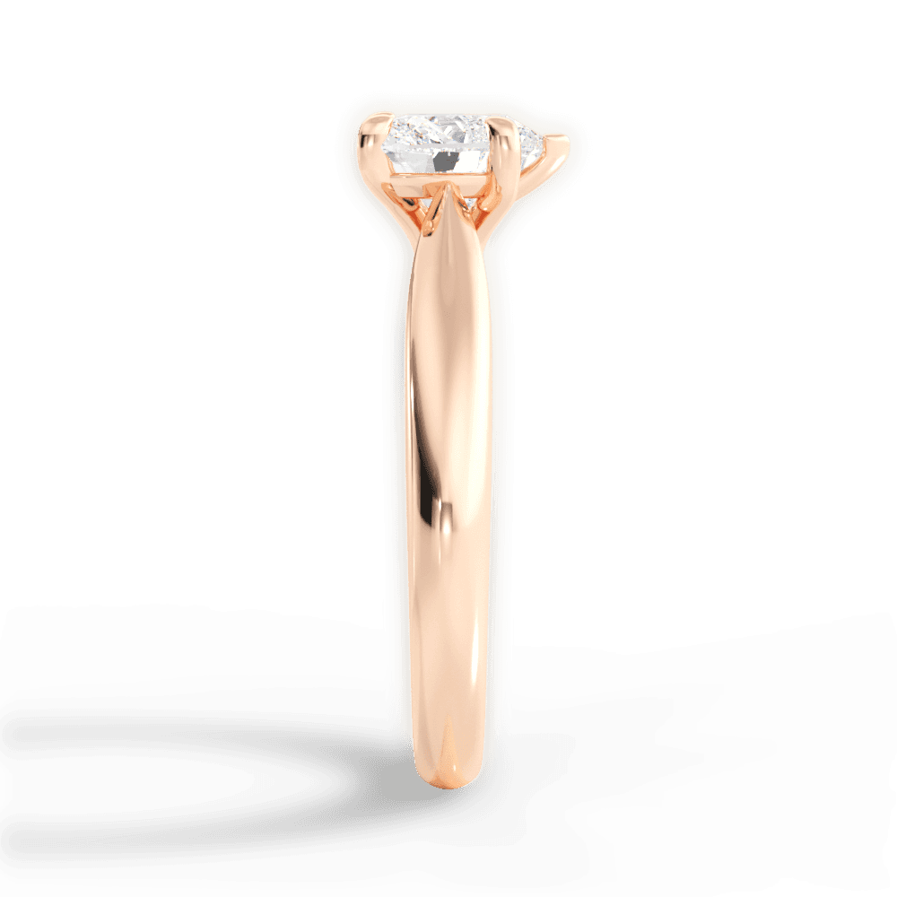 14kt Rose Gold/18kt Rose Gold/heart/perspective