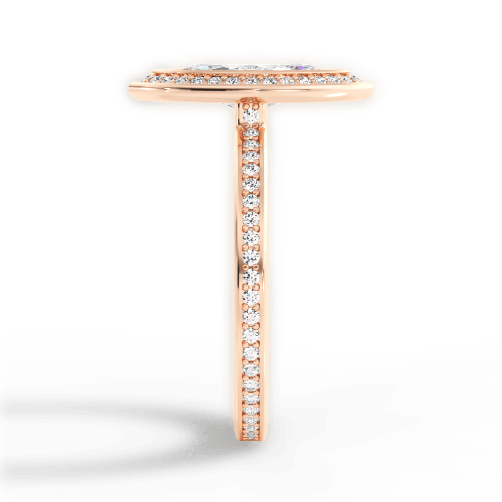 14kt Rose Gold/18kt Rose Gold/marquise/perspective