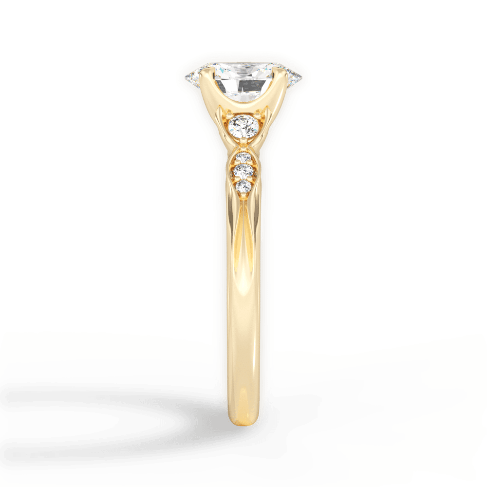14kt Yellow Gold/18kt Yellow Gold/oval/perspective