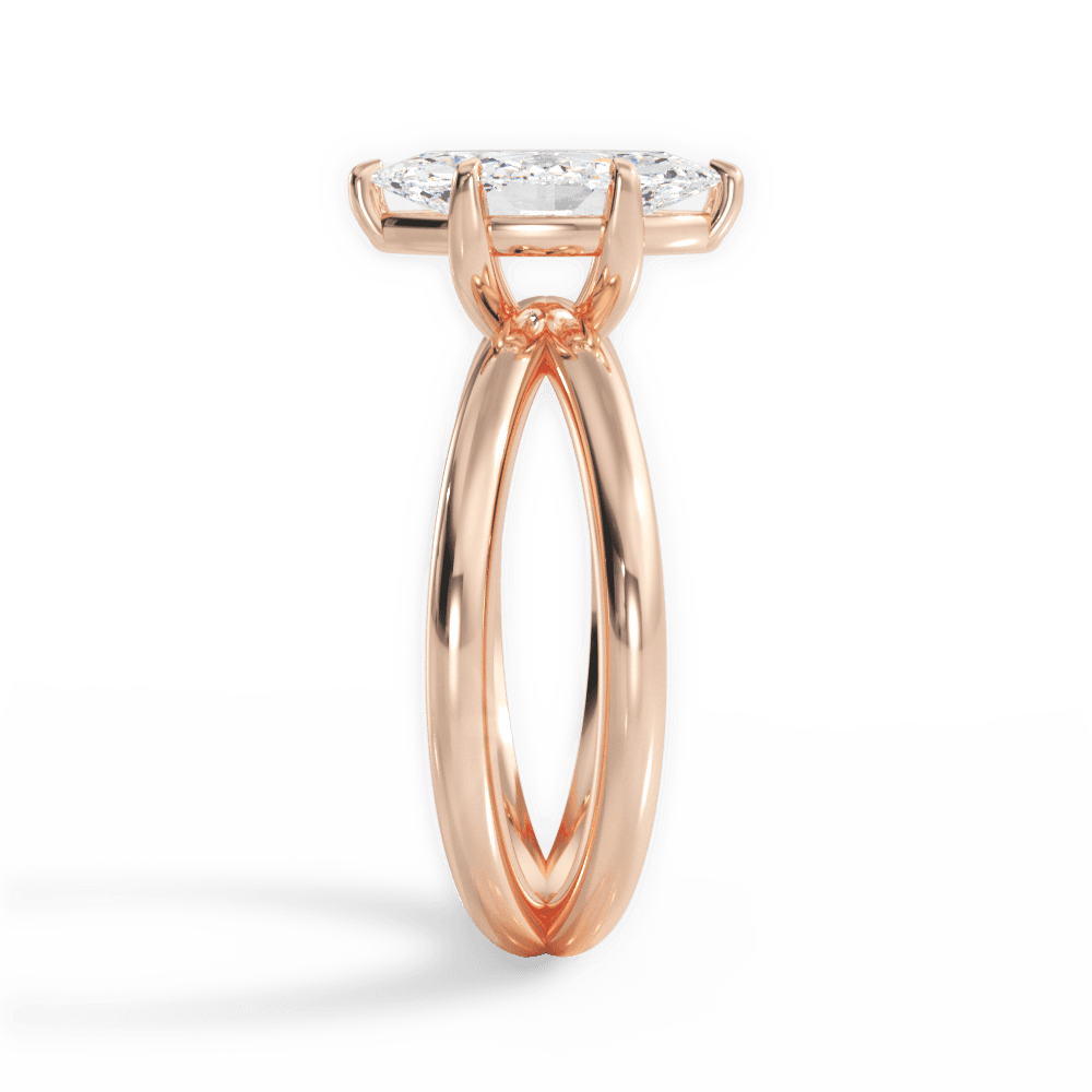 14kt Rose Gold/18kt Rose Gold/marquise/perspective