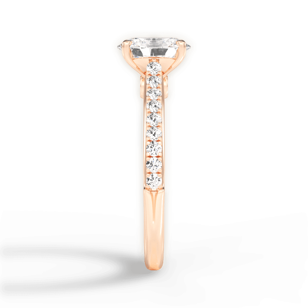 14kt Rose Gold/18kt Rose Gold/oval/perspective