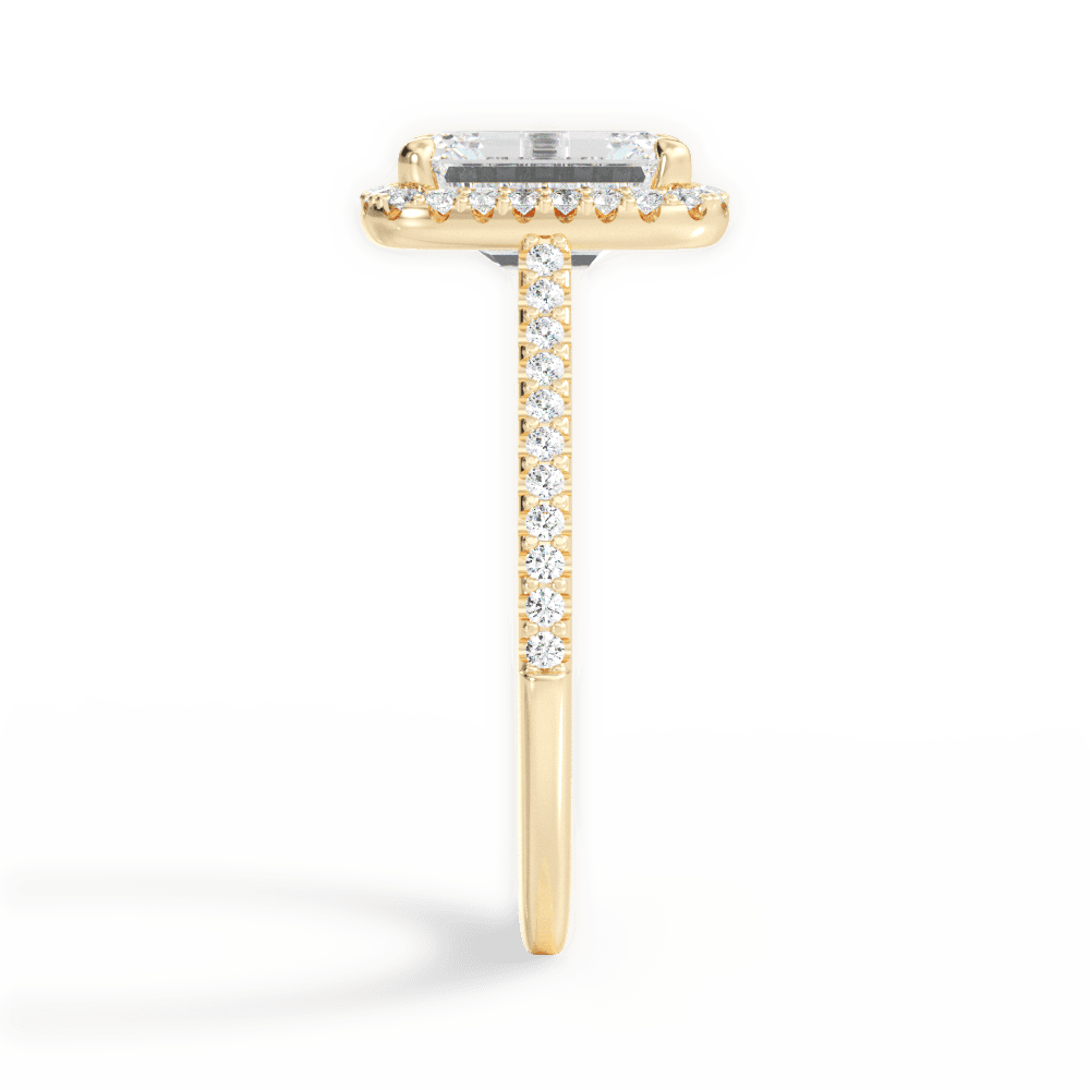 14kt Yellow Gold/18kt Yellow Gold/emerald/perspective