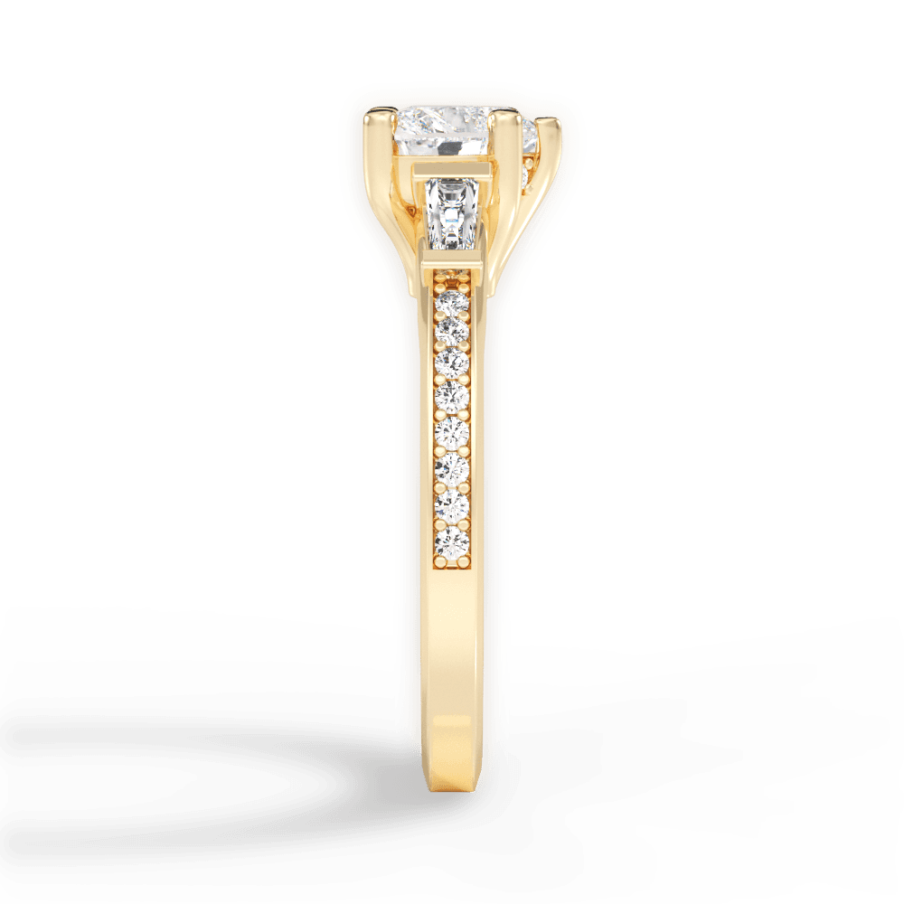 14kt Yellow Gold/18kt Yellow Gold/heart/perspective