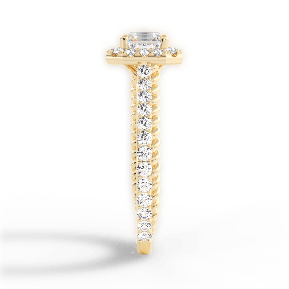 14kt Yellow Gold/18kt Yellow Gold/asscher/perspective