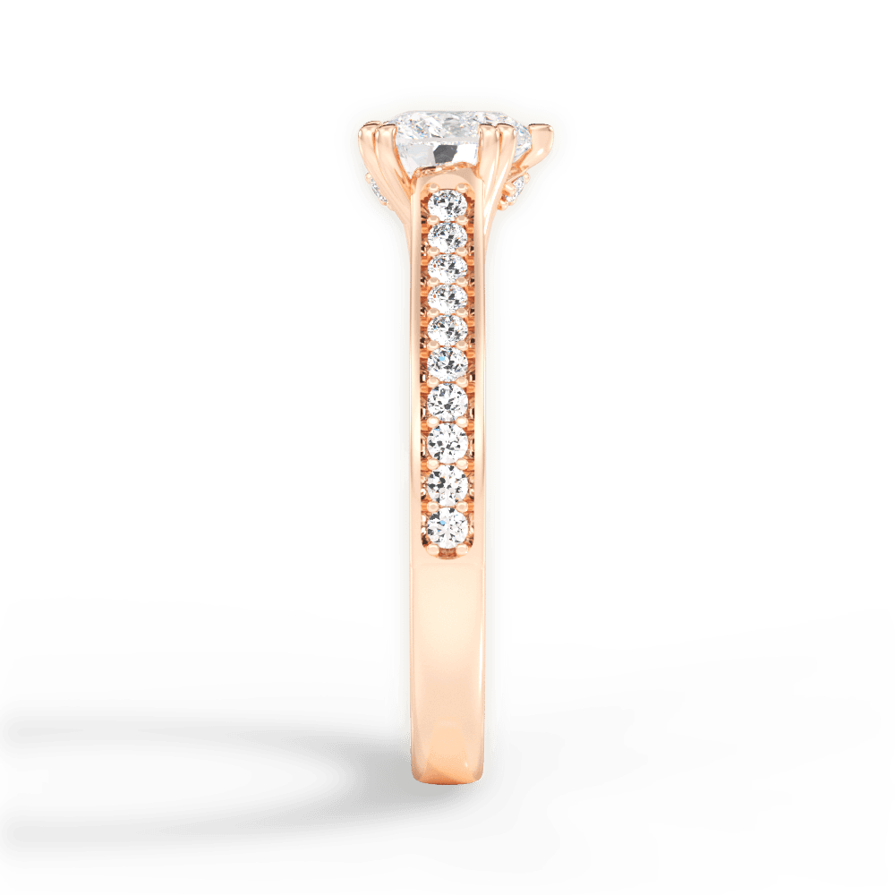 14kt Rose Gold/18kt Rose Gold/heart/perspective