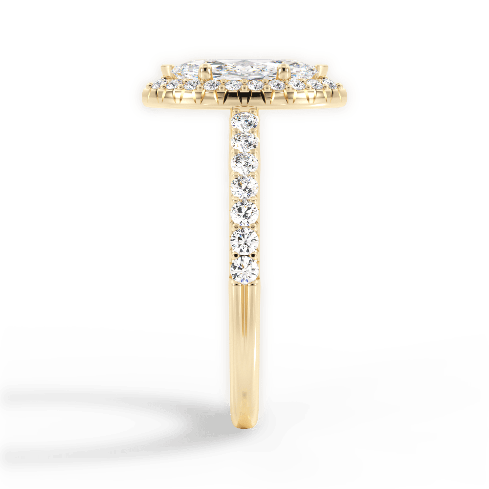 14kt Yellow Gold/18kt Yellow Gold/marquise/perspective