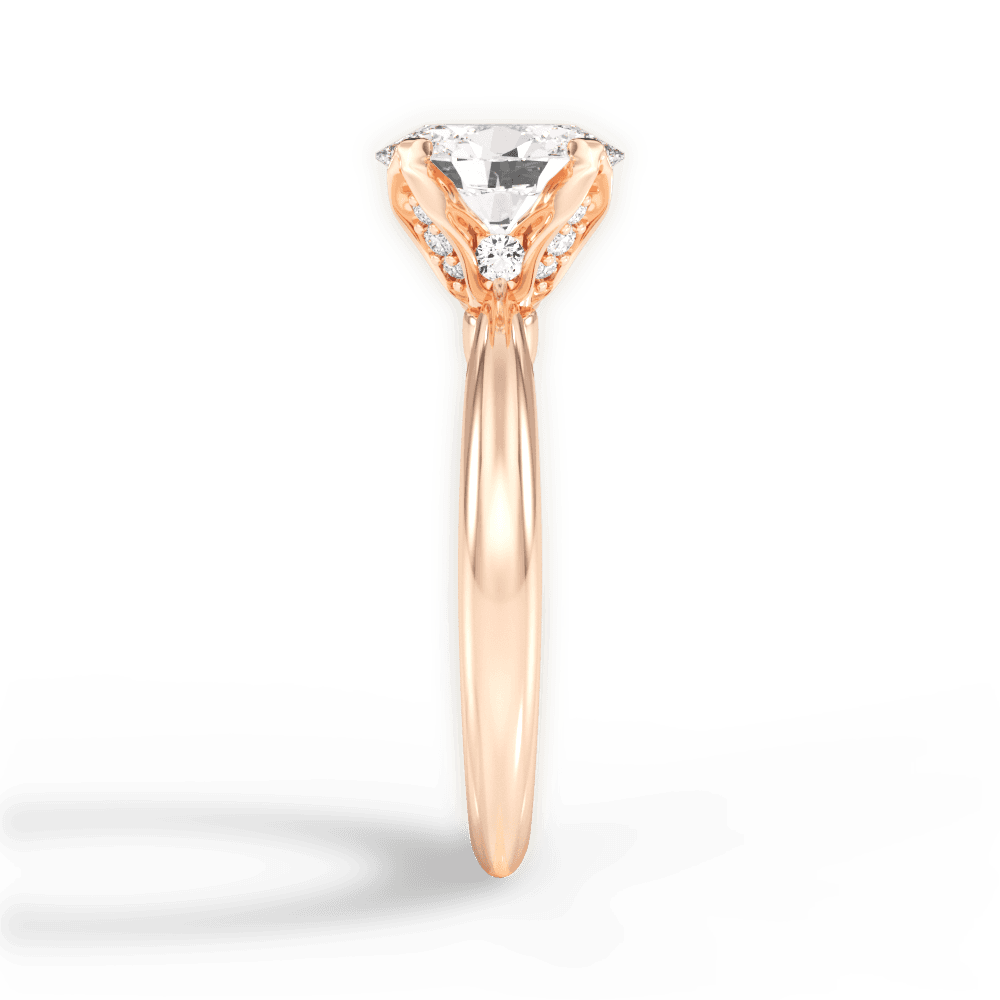 14kt Rose Gold/18kt Rose Gold/oval/perspective