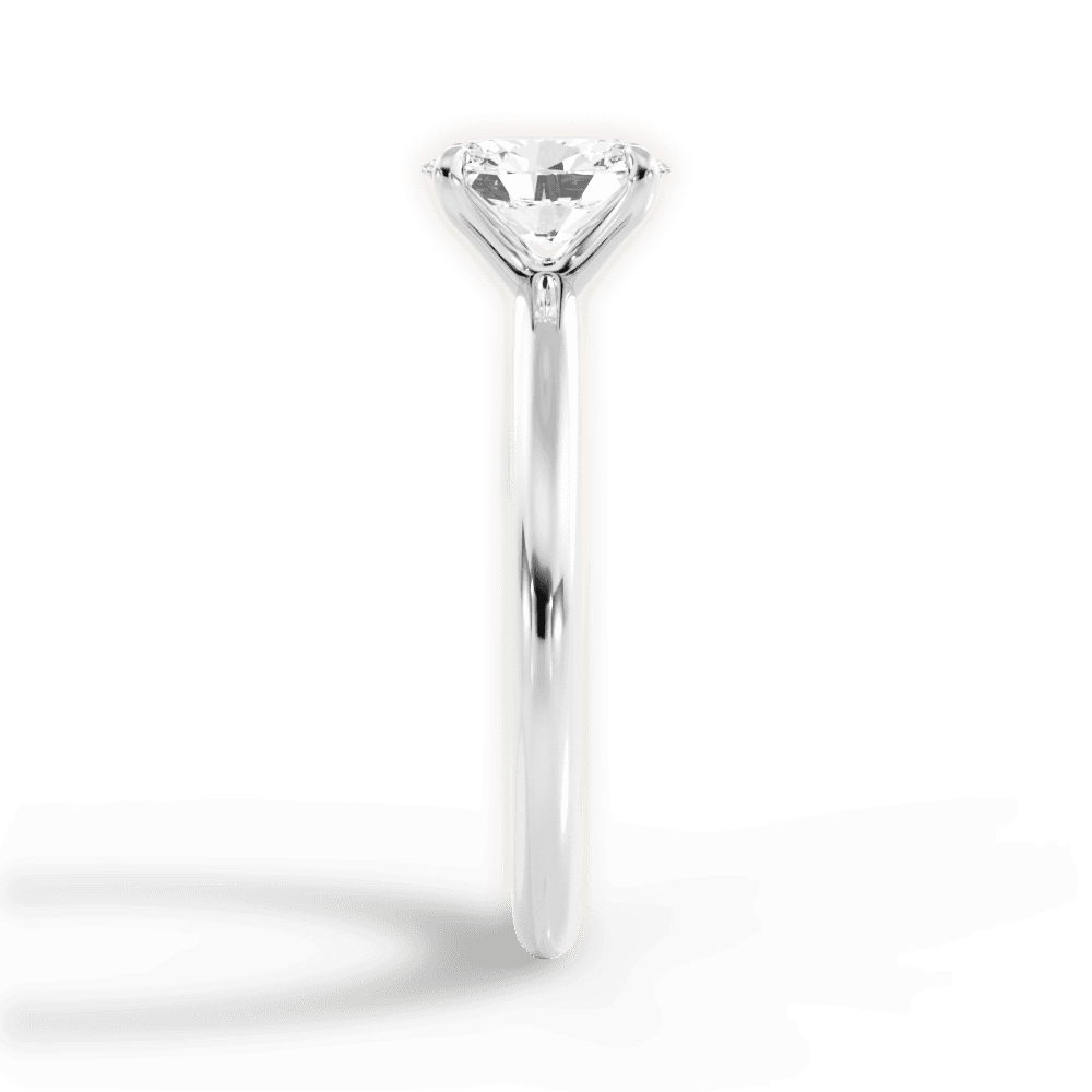 14kt White Gold/18kt White Gold/Platinum/oval/perspective