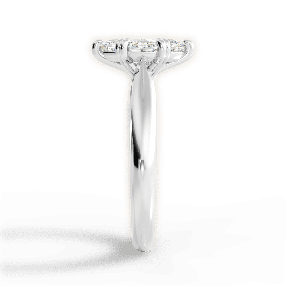 14kt White Gold/18kt White Gold/Platinum/marquise/perspective