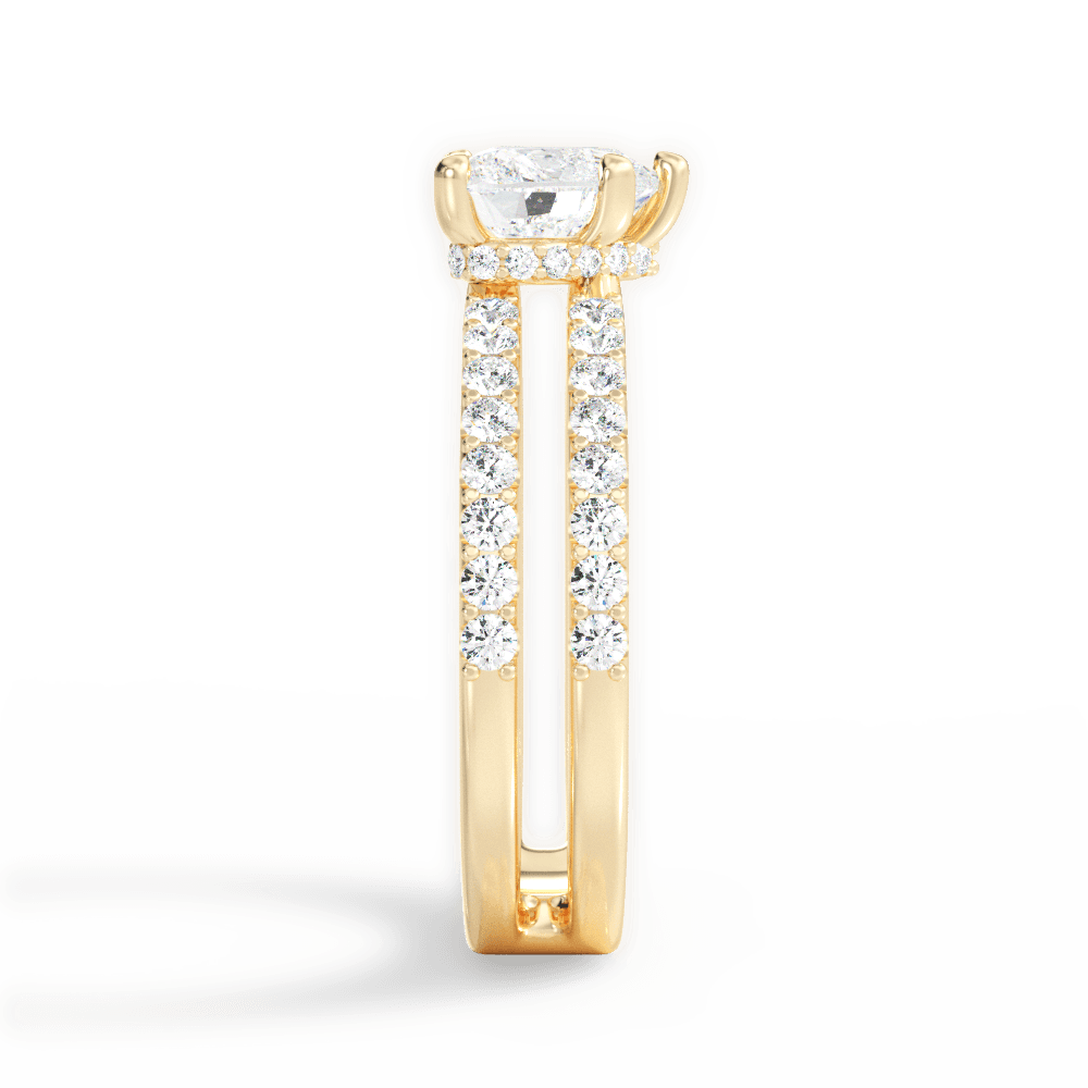 14kt Yellow Gold/18kt Yellow Gold/heart/perspective