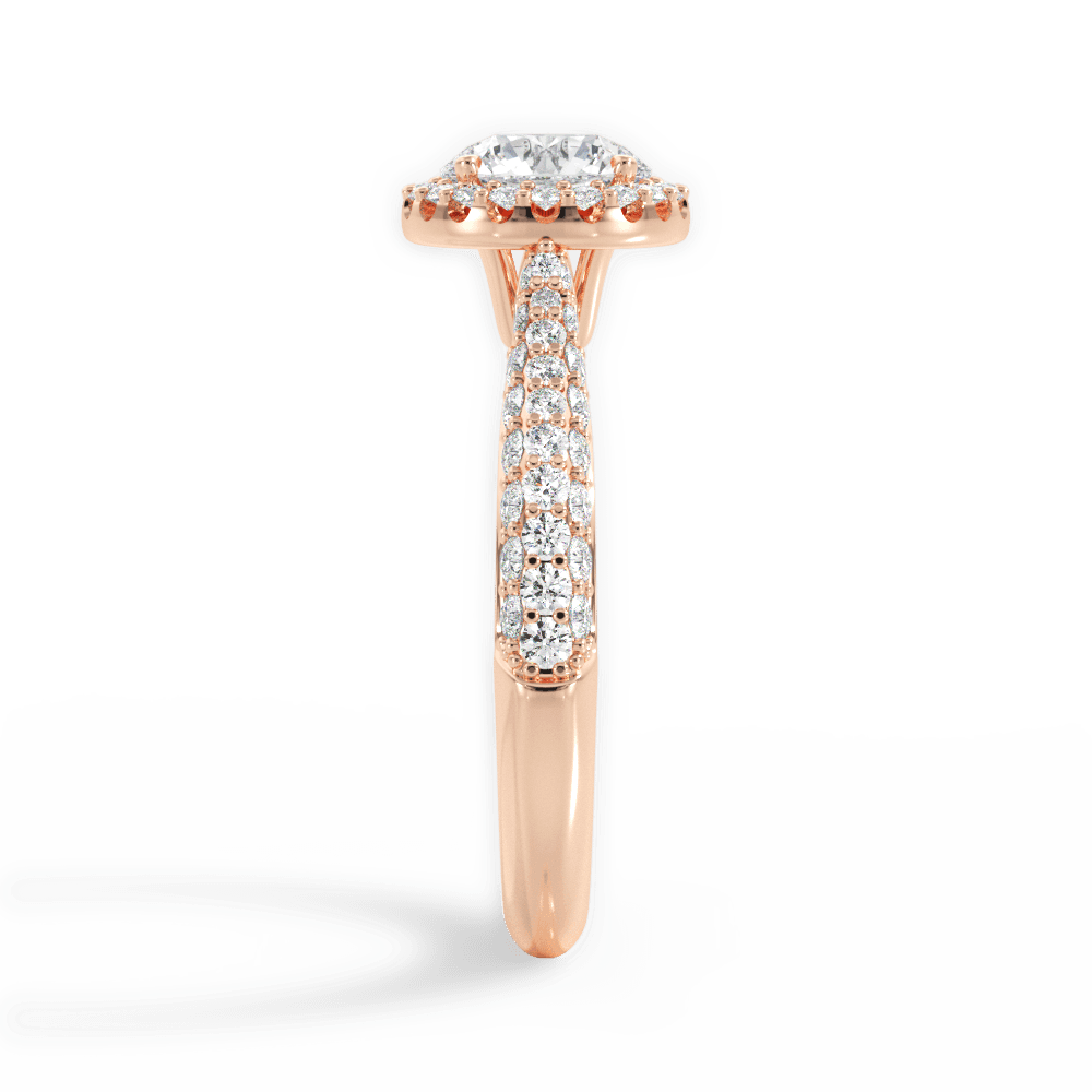 14kt Rose Gold/18kt Rose Gold/round/perspective