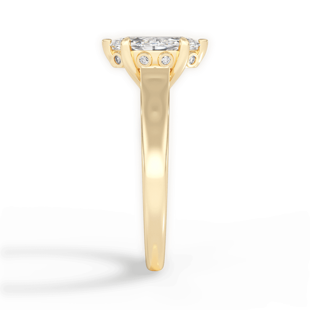14kt Yellow Gold/18kt Yellow Gold/marquise/perspective