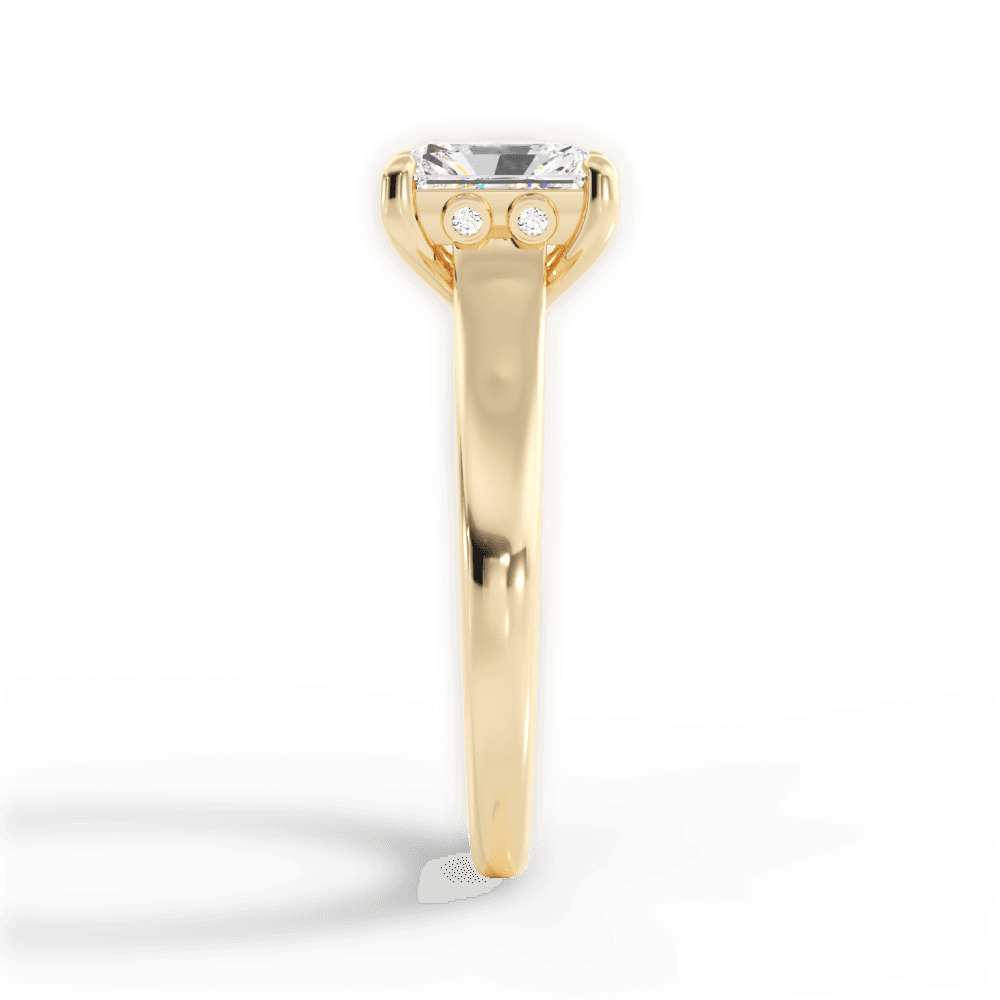 14kt Yellow Gold/18kt Yellow Gold/radiant/perspective