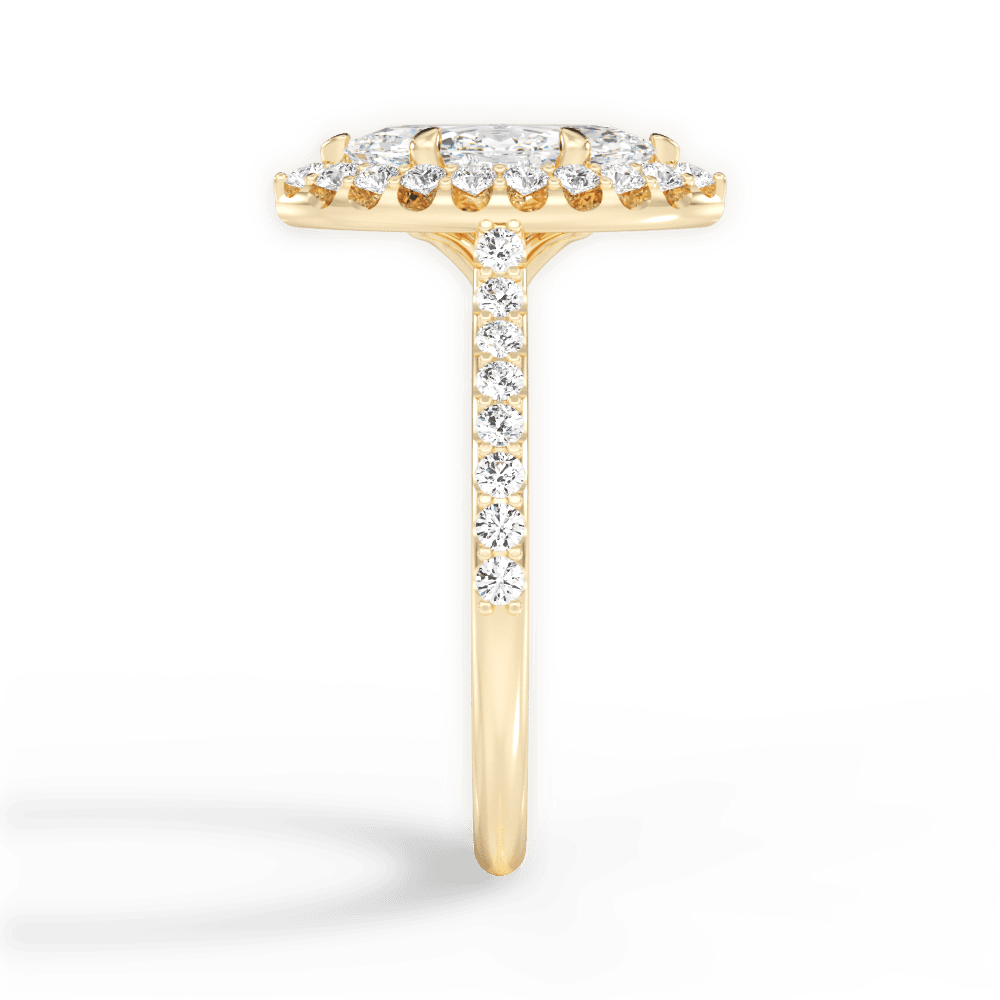 14kt Yellow Gold/18kt Yellow Gold/marquise/perspective