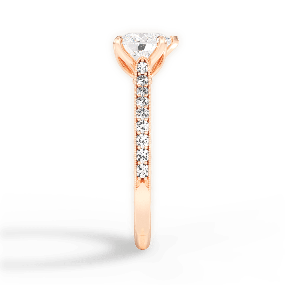 14kt Rose Gold/18kt Rose Gold/heart/perspective