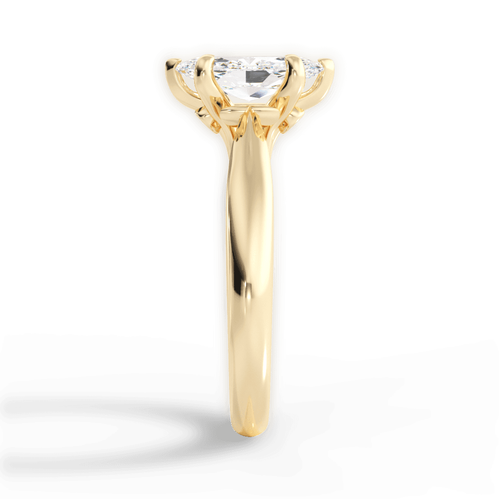 14kt Yellow Gold/18kt Yellow Gold/marquise/perspective