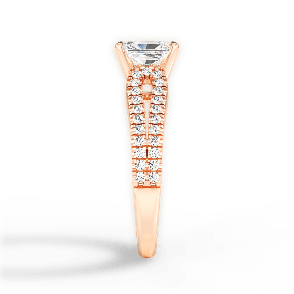 14kt Rose Gold/18kt Rose Gold/radiant/perspective
