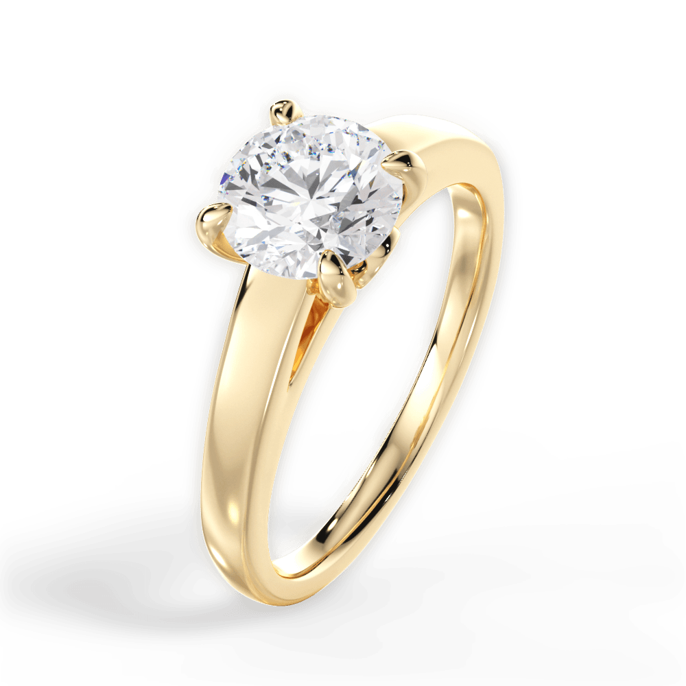 14kt Yellow Gold/18kt Yellow Gold/round/side