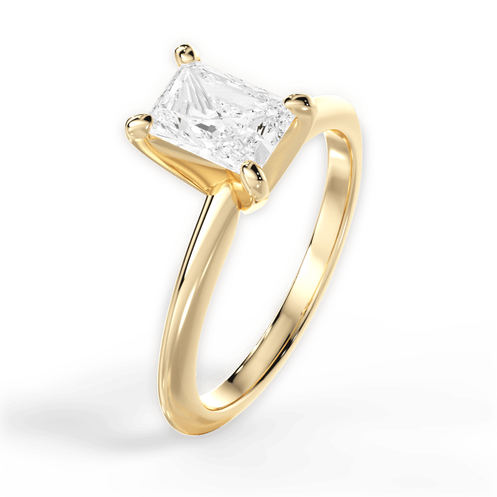 14kt Yellow Gold/18kt Yellow Gold/radiant/side