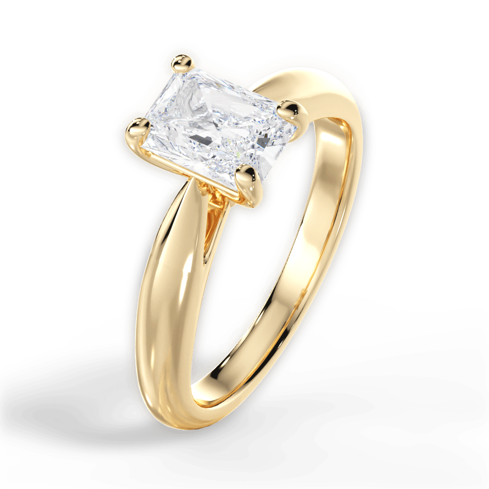 14kt Yellow Gold/18kt Yellow Gold/radiant/side