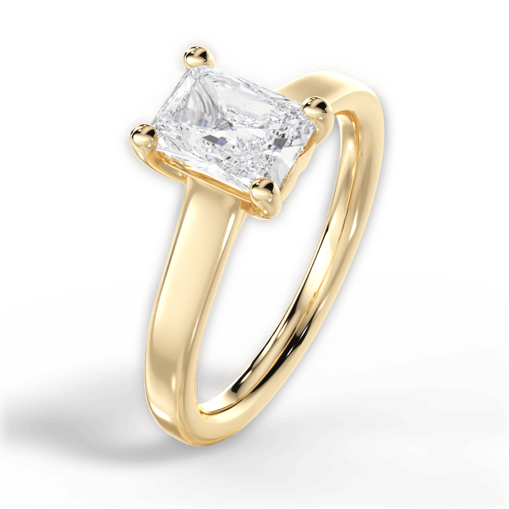 14kt Yellow Gold/18kt Yellow Gold/radiant/side