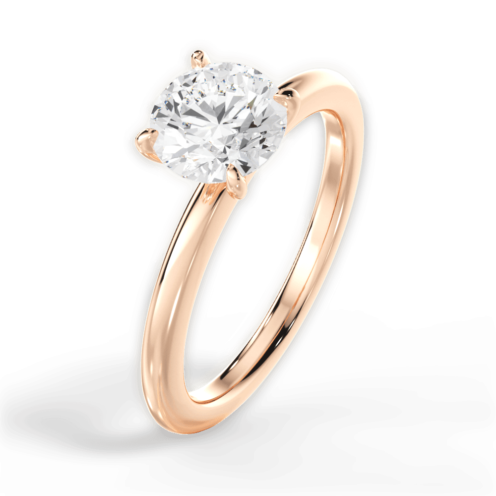 14kt Rose Gold/18kt Rose Gold/round/side