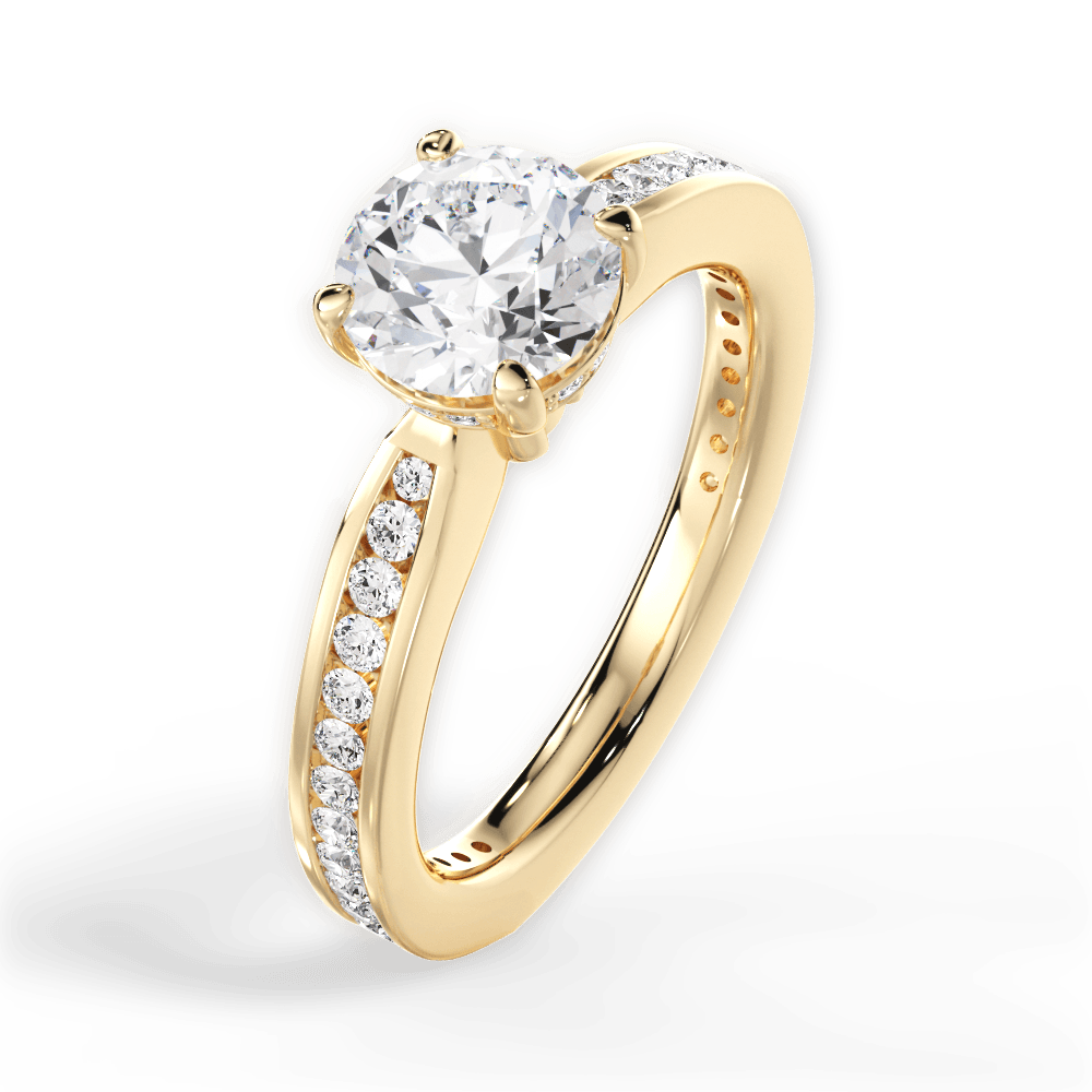 14kt Yellow Gold/18kt Yellow Gold/round/side