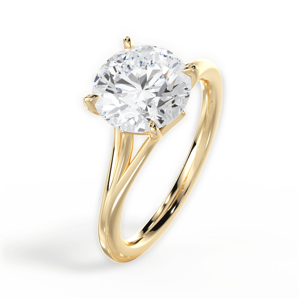 14kt Yellow Gold/18kt Yellow Gold/round/side