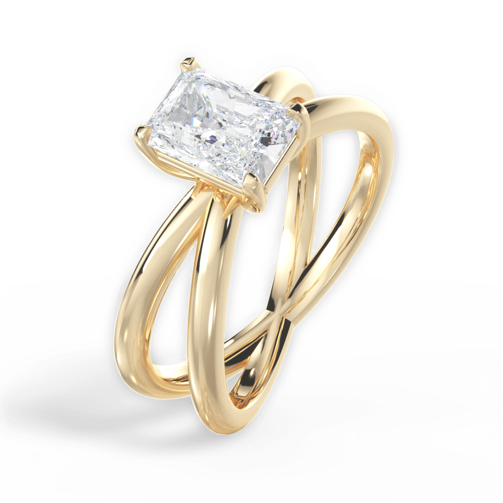 14kt Yellow Gold/18kt Yellow Gold/radiant/side