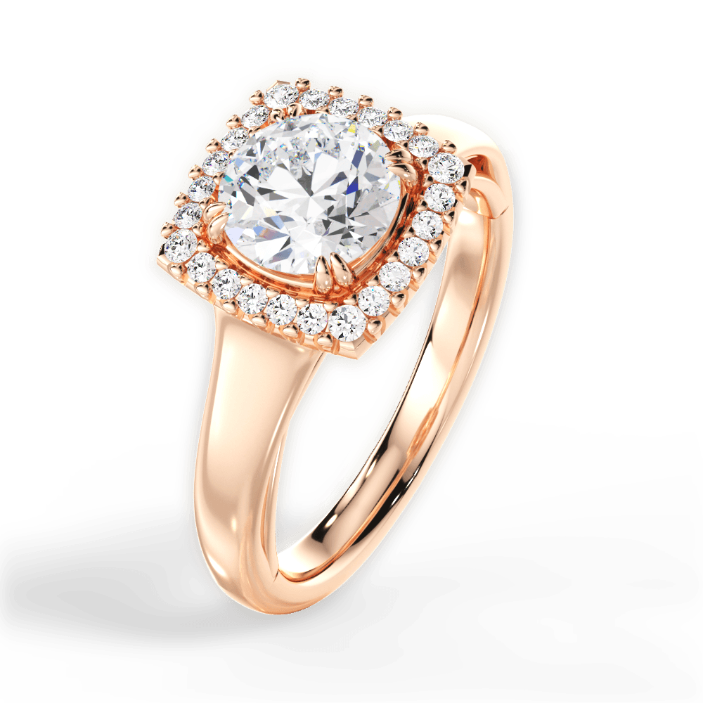 14kt Rose Gold/18kt Rose Gold/round/side