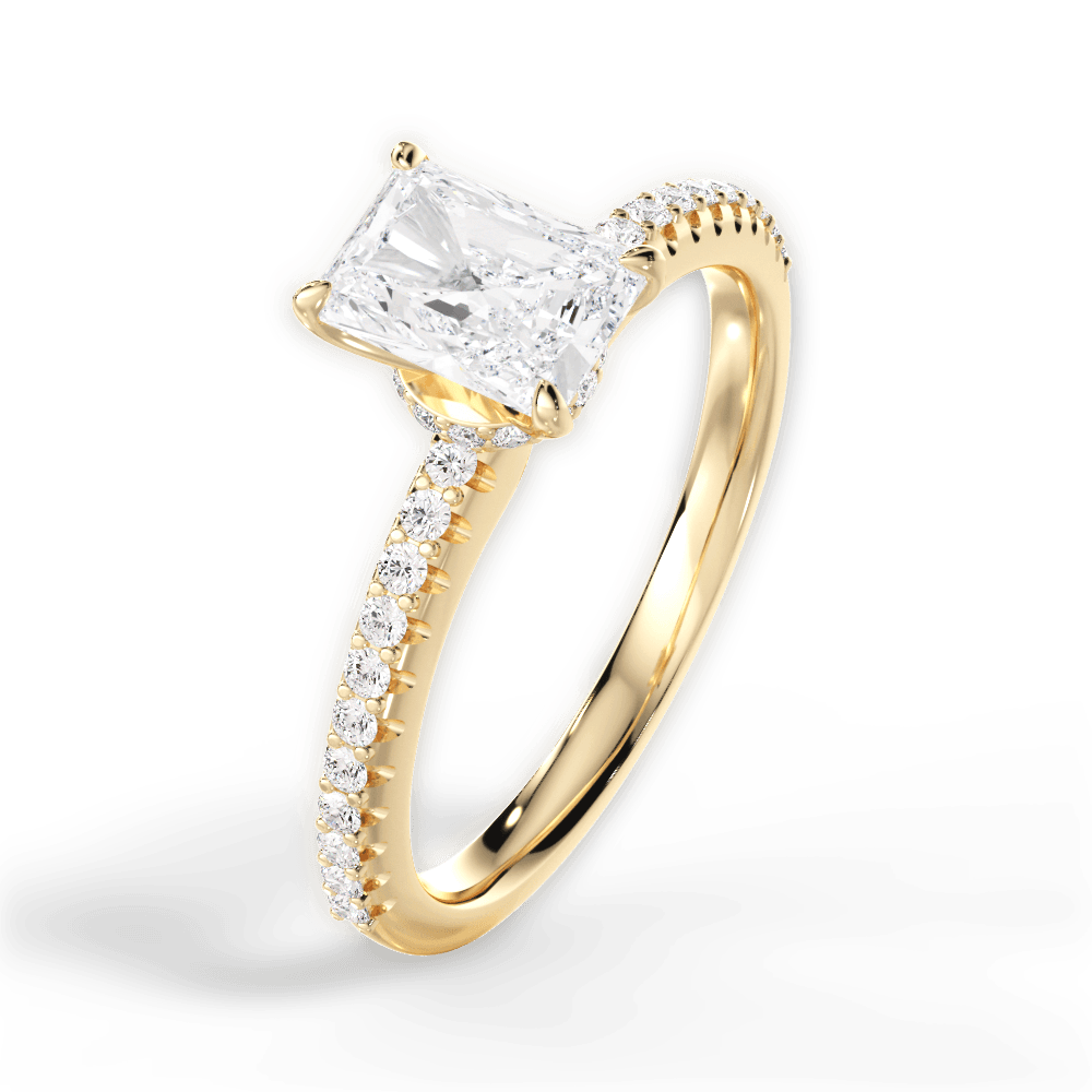 14kt Yellow Gold/18kt Yellow Gold/radiant/side
