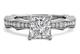 sidestone princess diamond engagement ring