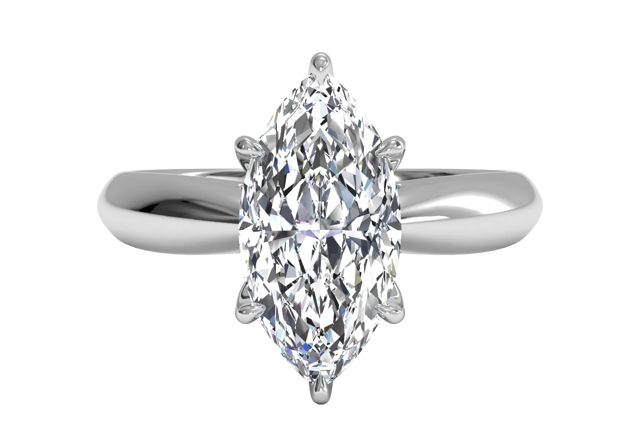 solitaire marquise engagement ring