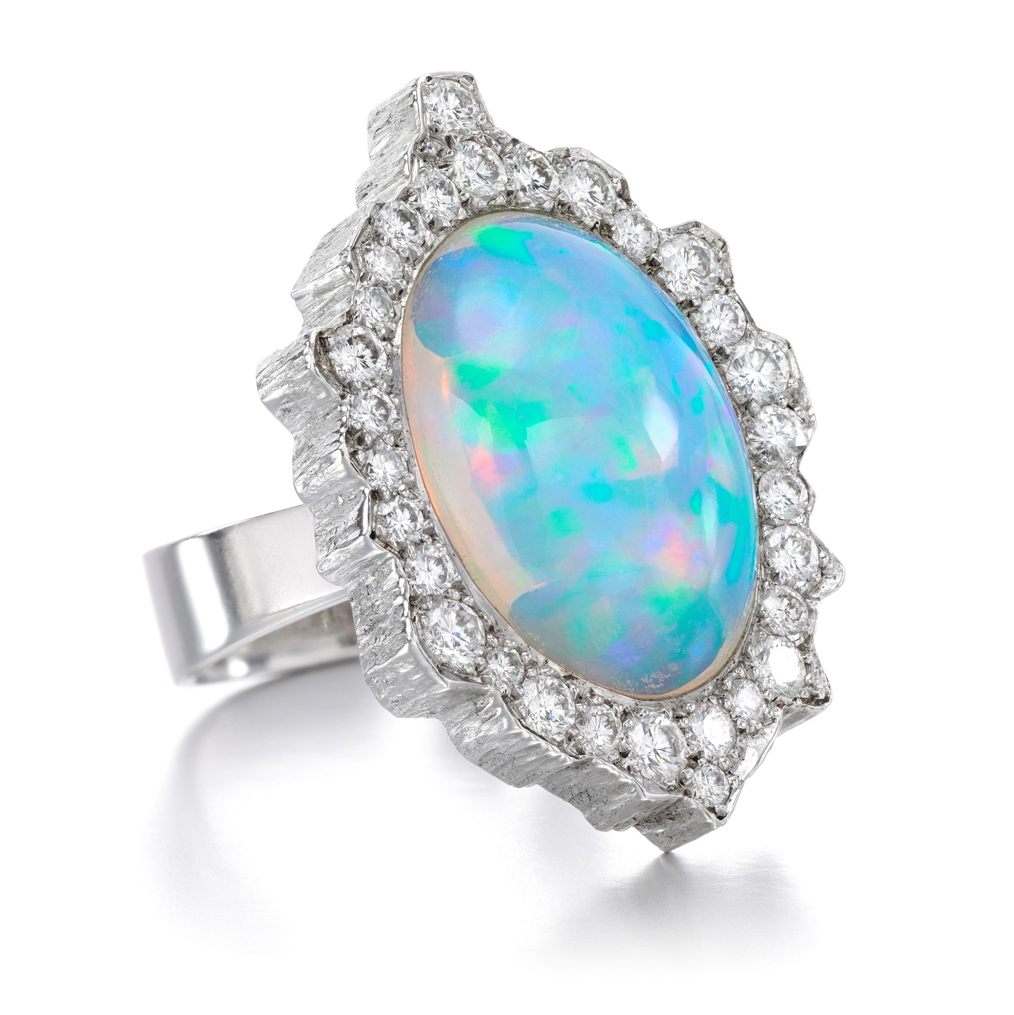 sotheby's opal and diamond ring