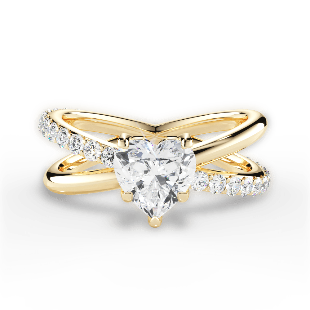 14kt Yellow Gold/18kt Yellow Gold/heart/top