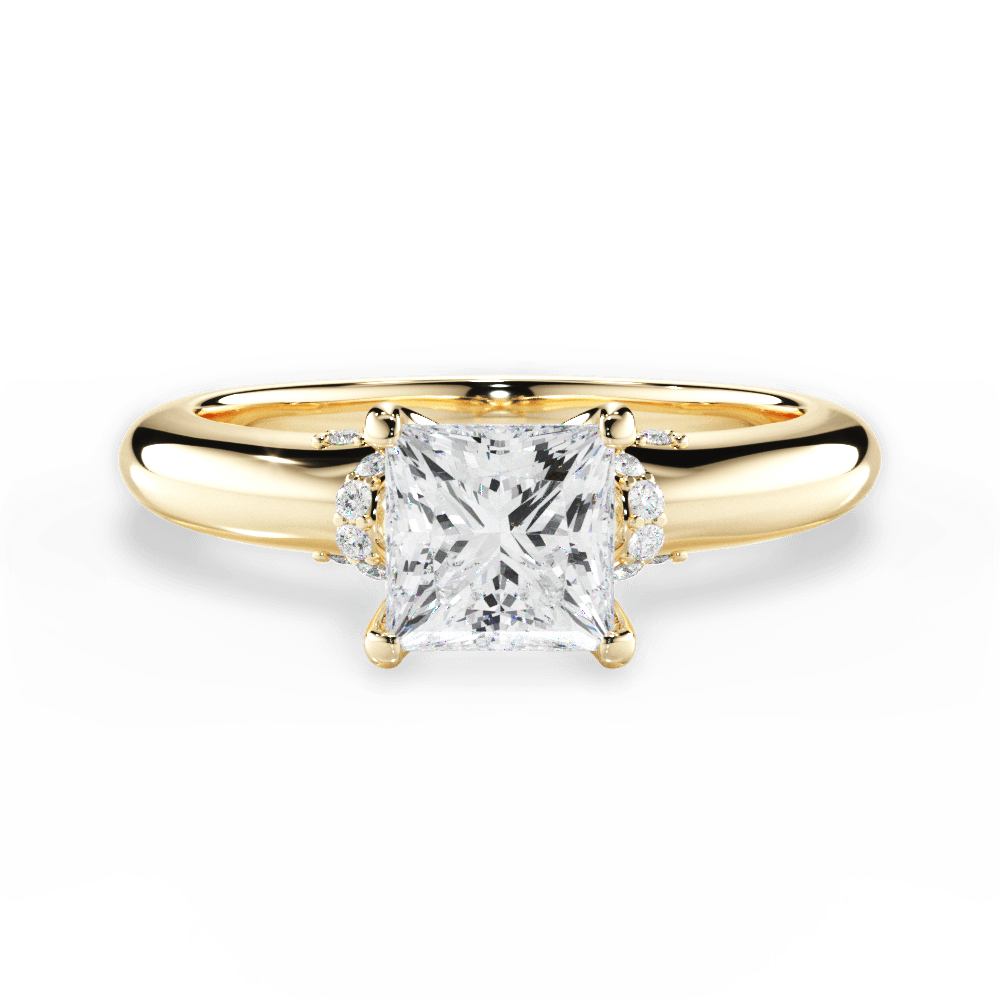 14kt Yellow Gold/18kt Yellow Gold/princess/top