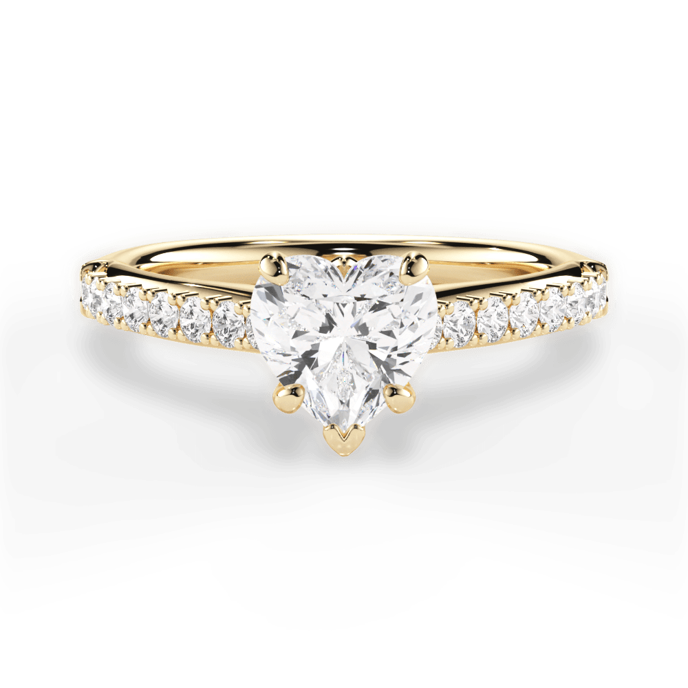 14kt Yellow Gold/18kt Yellow Gold/heart/top