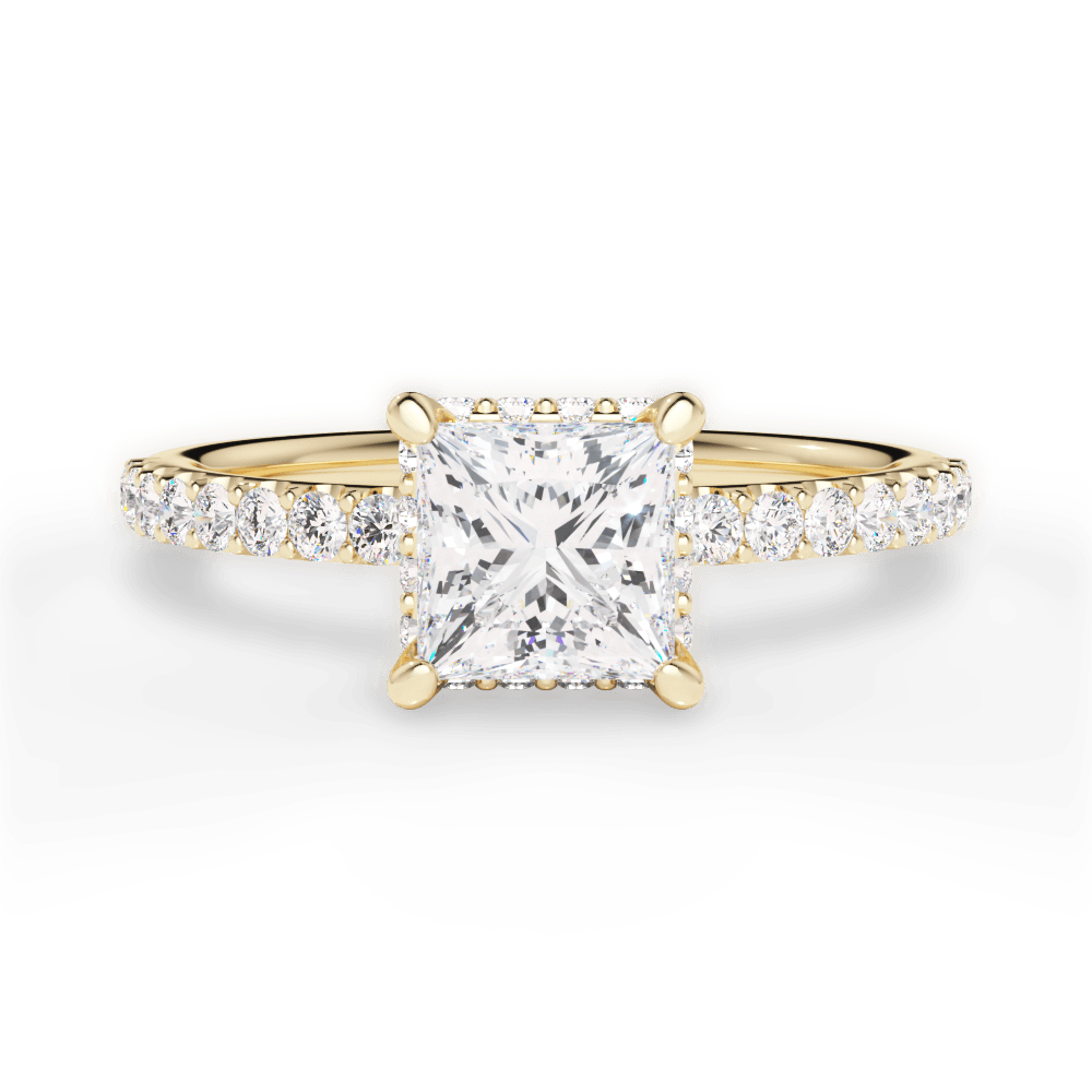 14kt Yellow Gold/18kt Yellow Gold/princess/top