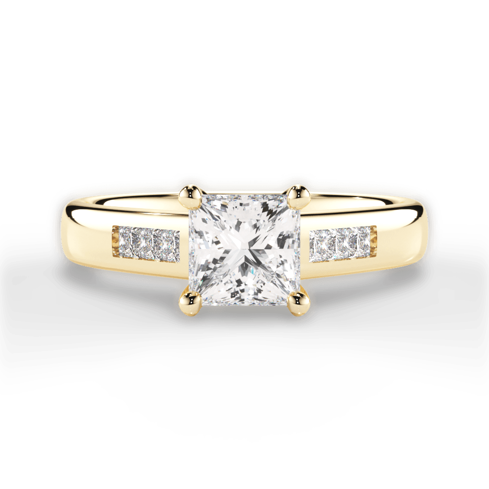 14kt Yellow Gold/18kt Yellow Gold/princess/top