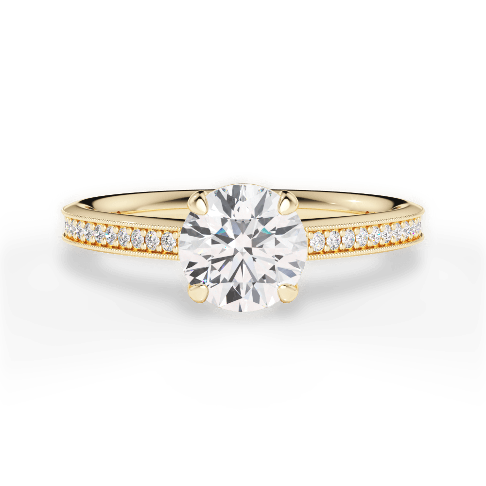 14kt Yellow Gold/18kt Yellow Gold/round/top