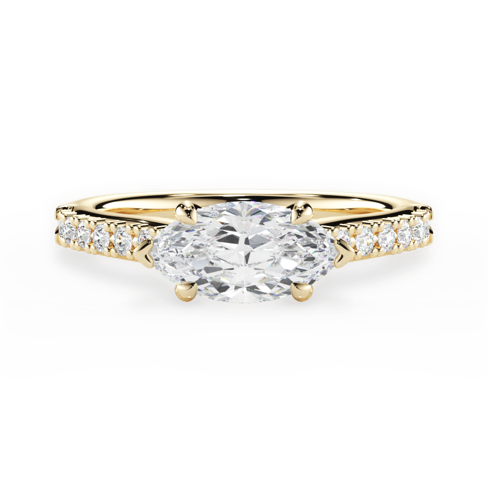 14kt Yellow Gold/18kt Yellow Gold/marquise/top