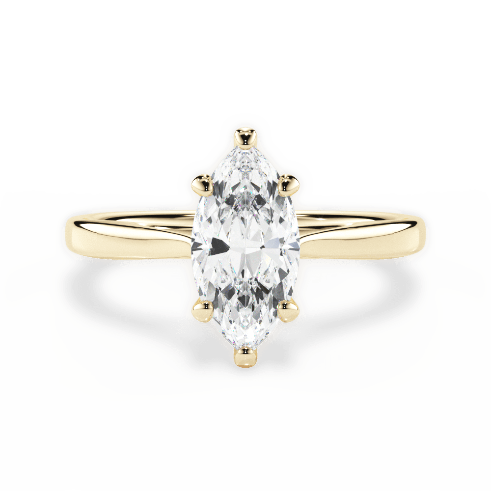 14kt Yellow Gold/18kt Yellow Gold/marquise/top