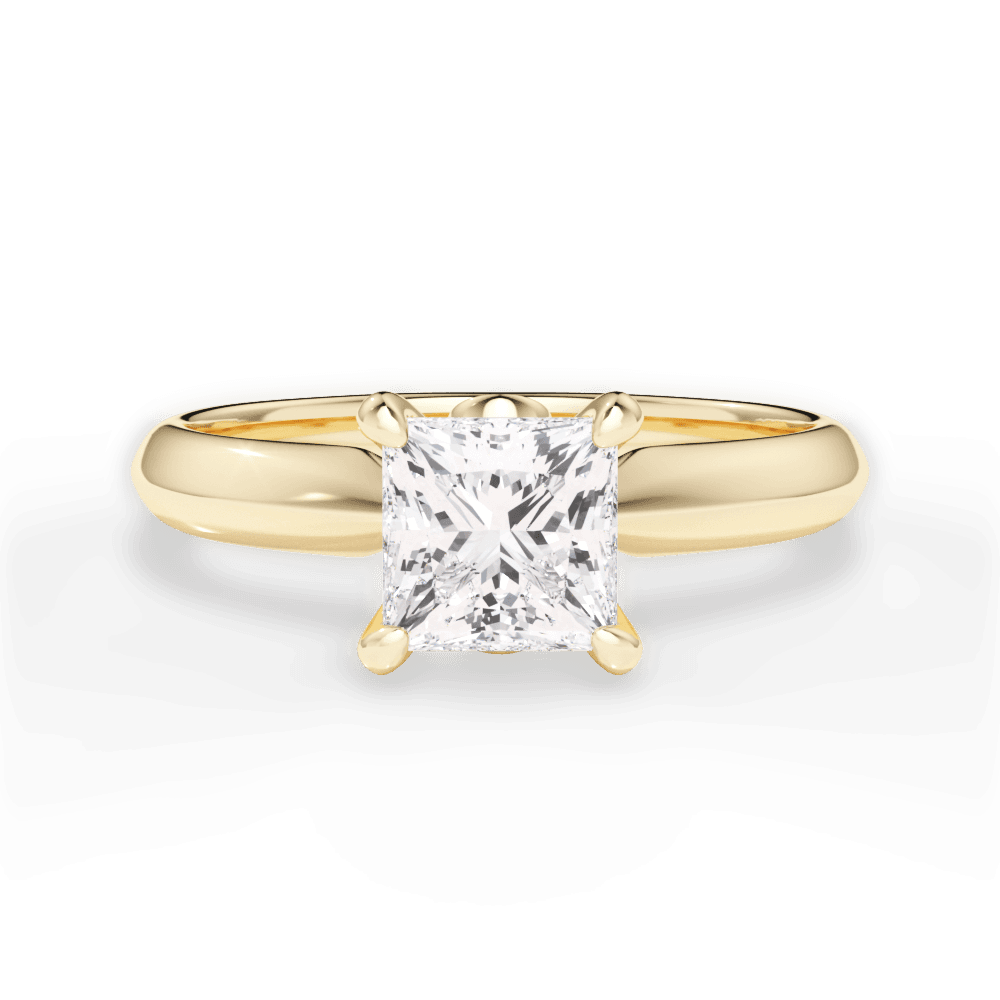 14kt Yellow Gold/18kt Yellow Gold/princess/top