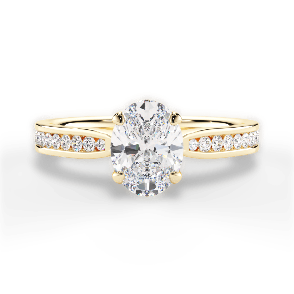 14kt Yellow Gold/18kt Yellow Gold/oval/top