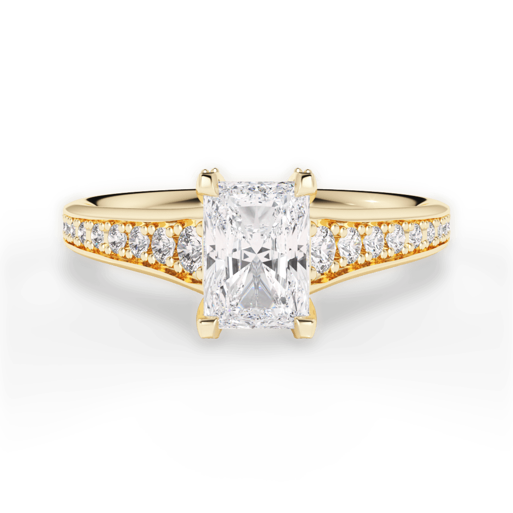 14kt Yellow Gold/18kt Yellow Gold/radiant/top